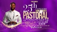 Purple Gradient Church Pastoral Digital Display (16:9) template
