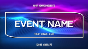 Purple Gradient Event Promotion Digital Display Video template
