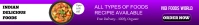 Purple Gradient Foods Restaurant  Etsy Banner template