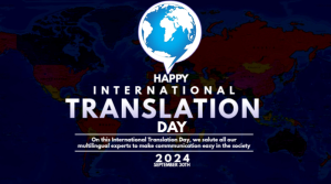 Purple Purple Gradient International Tanslation Day Twitter Post Twitter-opslag Template
