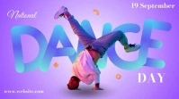 Purple Gradient National Dance Day  Digital D template