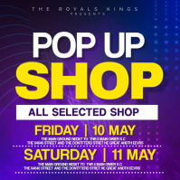 Purple Gradient Pop-Up Shop Event Instagram Post template