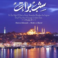 Purple Gradient Shabe Barat  Instagram Post template