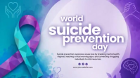 Lilla Suicide Prevention Awareness Digitale display Template