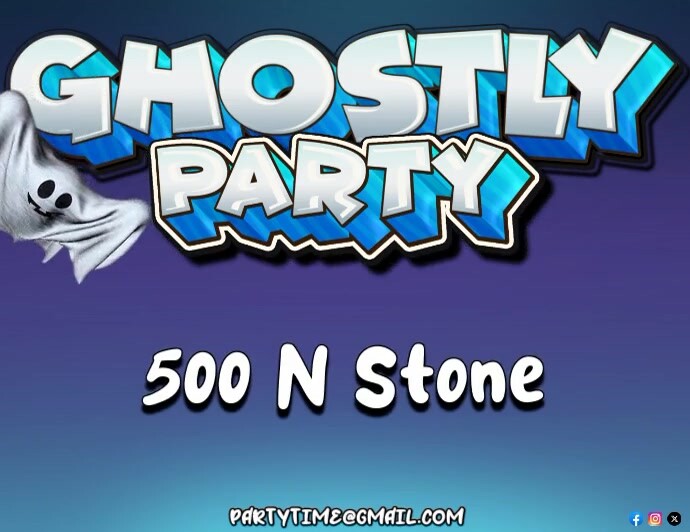 Purple  Halloween Party Video Invitation Flyer (us Letter) Pamflet (VSA Brief) template