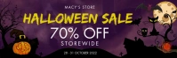 Purple Halloween Twitter header template