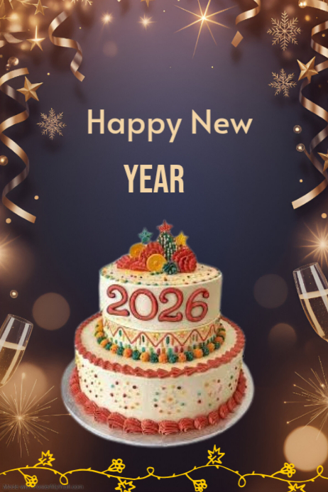 Purple Happy New Year Poster Template | PosterMyWall