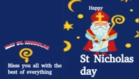 Purple  Happy St . Nicholas Day  Blog Header template
