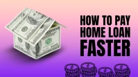 Purple Home Loan Finance YouTube Thumbnail template
