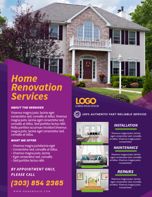 Home Renovation Flyer Template