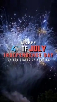 Purple Illustrative 4th Of July Instagram Sto Instagram-Story template