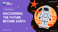 紫色 Space Exploration Voorlegging Template - Page 1