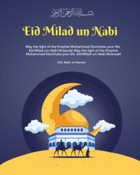 Eid Milad Un Nabi Muhammad Instagram Portrait template