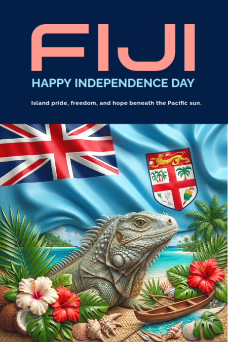 Fiji Independence Day Posters Template | PosterMyWall