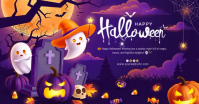 Viola Halloween Greeting Social Media Post Ibinahaging Larawan sa Facebook Template
