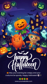 Lilla Halloween Greeting Instagram Story Template
