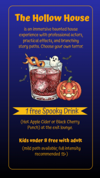 Purple Haunted House Experience Instagram Story Template - Page 2