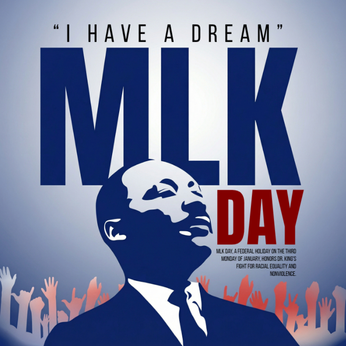 Copy of Purple Illustrative Maximalist Mlk Day Instagram Post ...