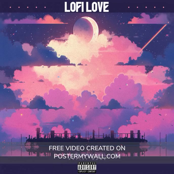 Purple Illustrative Pink Lofi Soft R&b Album template