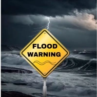 Purple Illustrative Public Safety Sign Instagram Post template