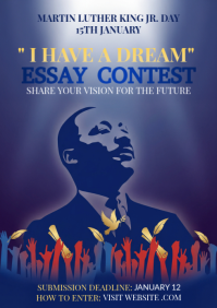 Purple Illustrative School Contest  A4 template