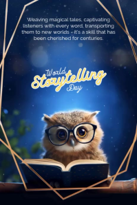 Viola World Storytelling Day Plakat Template