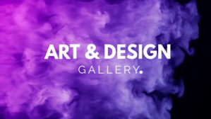 Sort Purple Ink Art Design Gallery Intro Video YouTube-miniature Template