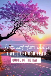 Purple Inspirational Quote Pinterest Graphic template