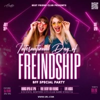 Purple International Friendship Day Instagram template