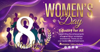 Purple  International Women's Day Facebook Shared Image template