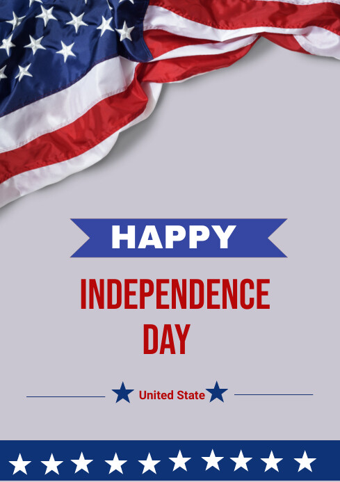 Purple Joyful 4th Of July A4 Template | PosterMyWall