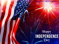 Purple Joyful 4th Of July Yard Sign template