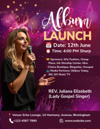 White Album Launch Event A4 Template | PosterMyWall