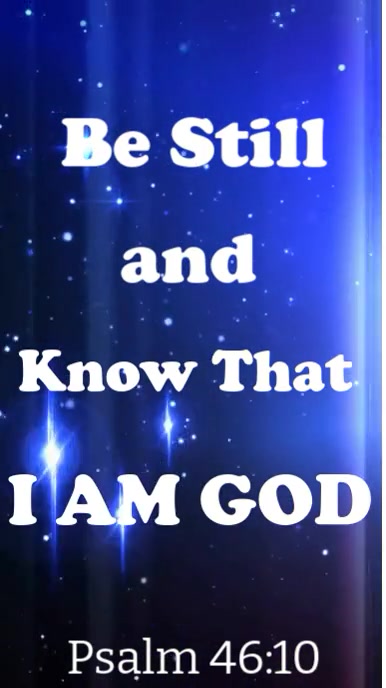 Purple Joyful Be Still And Know That I Am God Instagram Reel template