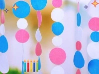 Purple Joyful Beautiful Birthday Ballon Decoration Yard Sign template