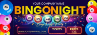 紫色 Bingo Night Event Facebook-omslagfoto Template