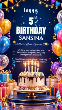 Purple Birthday Celebration Instagram-verhaal Template