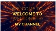 Purple Joyful Brown Color Welcome To My Channel Intro Screen Template  Digital Display (16:9)