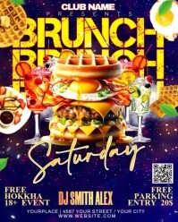 Morado Brunch Event Instagram Portrait Template