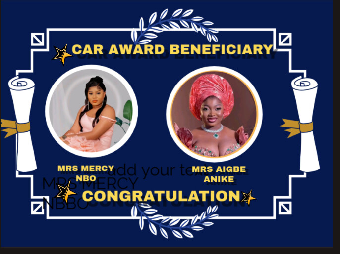 Purple Joyful Car Award Celebration Presentation Voorlegging template