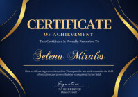 Purple Joyful Certificate Of Achievement A4 Template | PosterMyWall