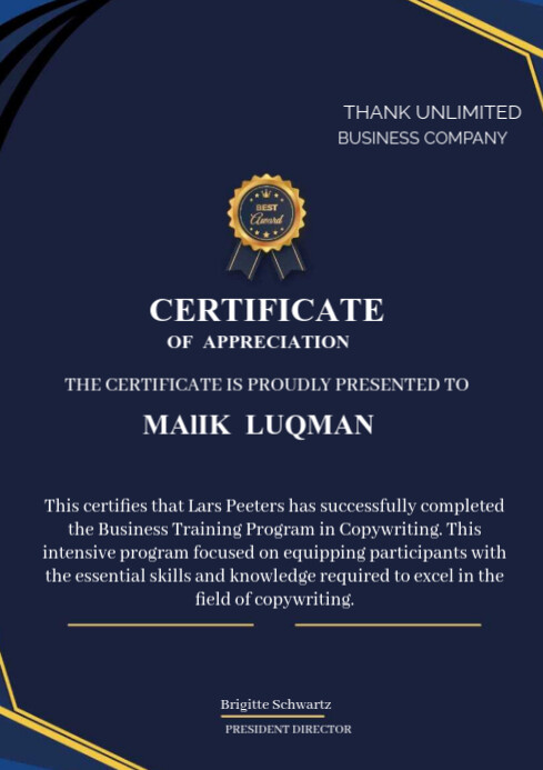 Purple Joyful Certificate Template A4 | PosterMyWall