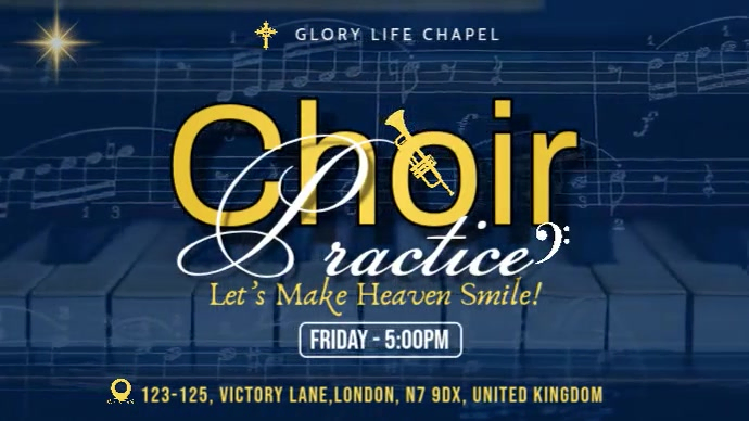 Choir Practice Invitation Template | PosterMyWall