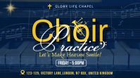 Purple Joyful Choir Practice And Rehearsal Template Digital Display (16:9)
