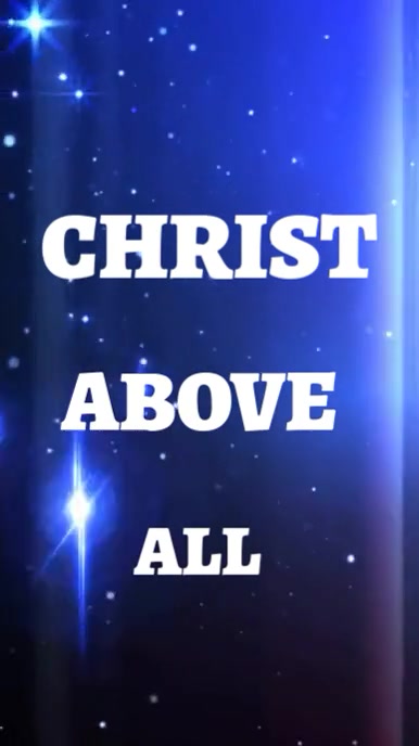Purple Joyful Christ Above All Instagram Reel template