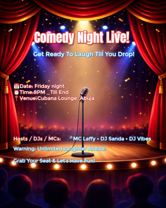 Comedy Night Event Template | PosterMyWall