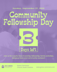Morado Community Fellowship Day Instagram Portrait Template - Page 3