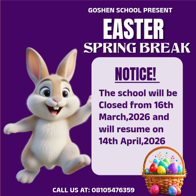 Copy of Purple Joyful Easter Spring Break Notice Logo | PosterMyWall