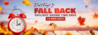 Purple Joyful Fall Back Facebook Cover Photo template