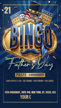 Paars Bingo Night Digital Display Template